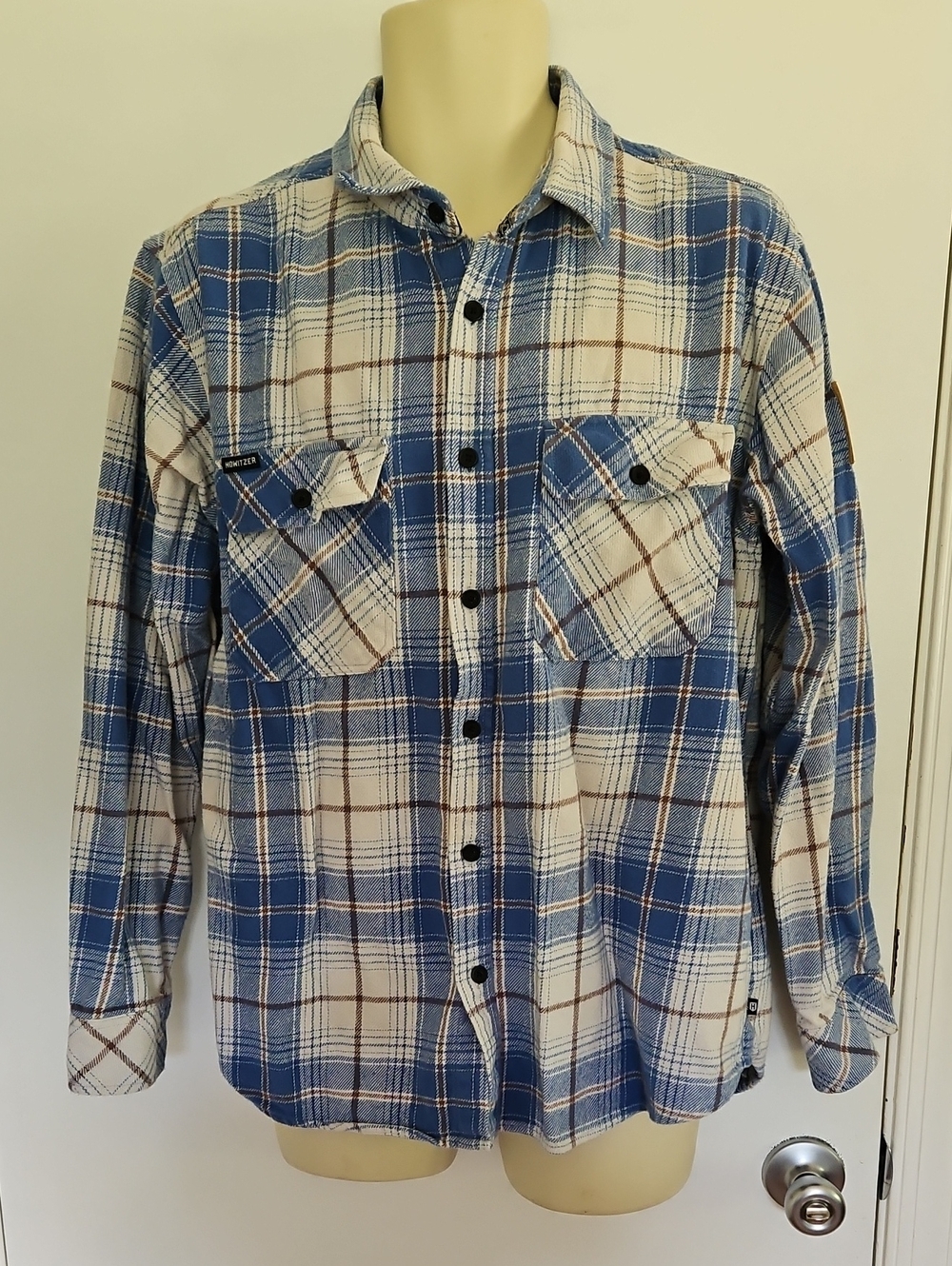Howitzer Cotton Fleet Flannel Plaid Shirt Size XL